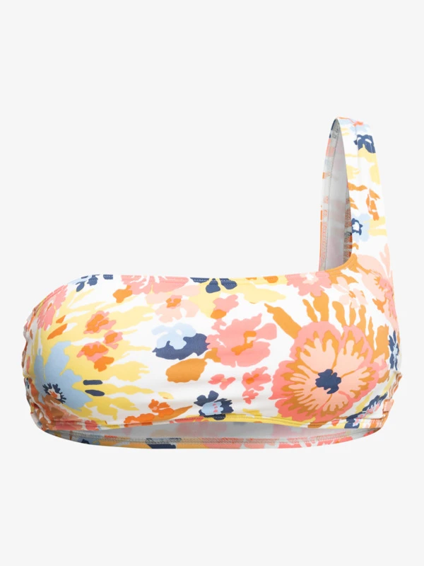 Roxy Printed Beach Classics Asymmetric Bikini Top - Image 5