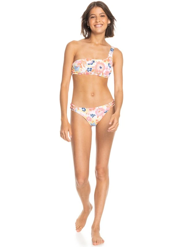 Roxy Printed Beach Classics Asymmetric Bikini Top - Image 3