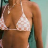 Roxy Check It Tiki Triangle Bikini Top