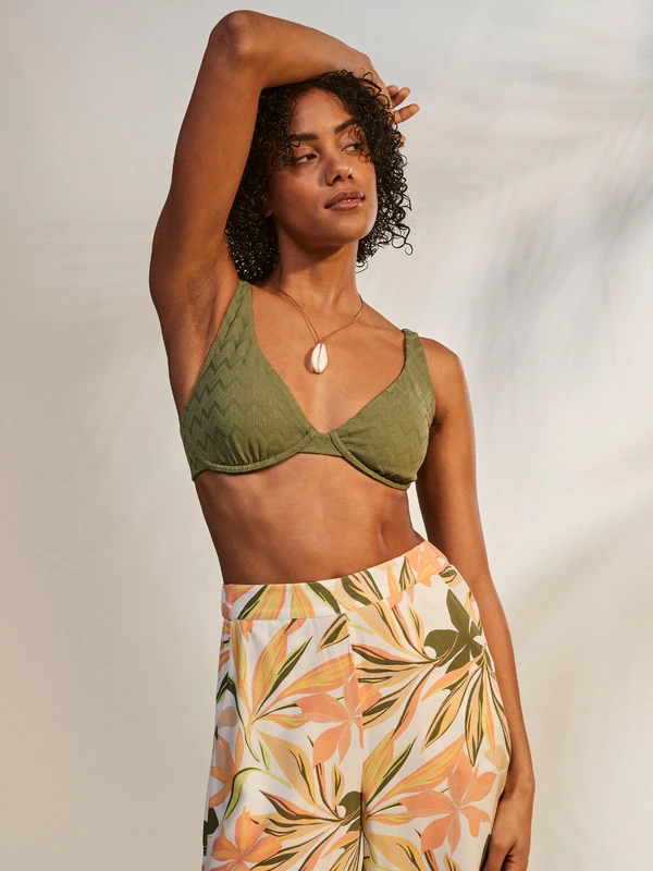 Roxy Current Coolness D-Cup Underwired Bikini Top - Image 5