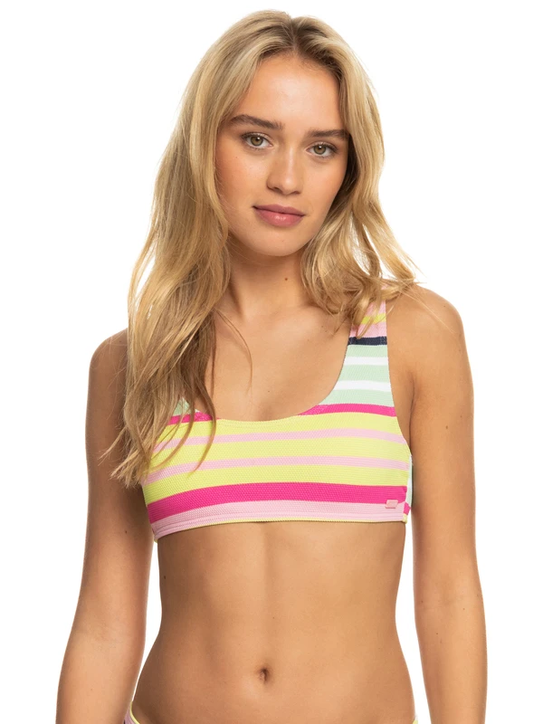 Roxy Stripe Soul Bralette Bikini Top