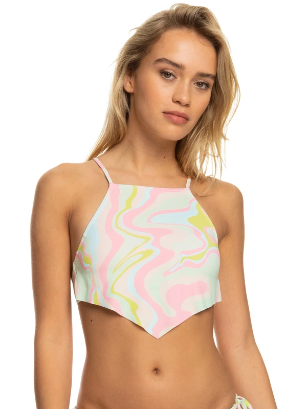 Roxy Tropics Hype Crop Bikini Top - Image 9