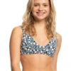 Roxy Printed Beach Classics Triangle Bikini Top