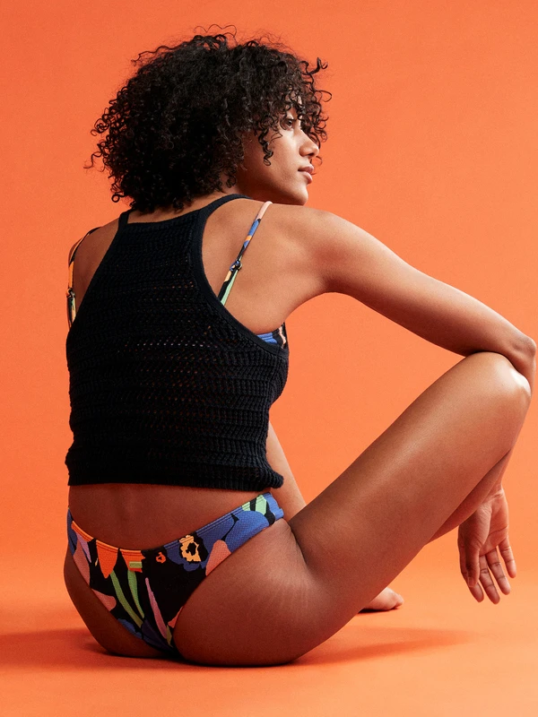 Roxy Color Jam Cheeky Bikini Bottoms - Image 8