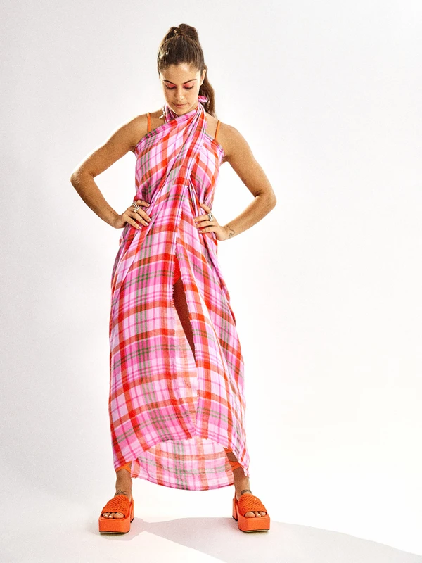 Roxy Tartan Times Sarong