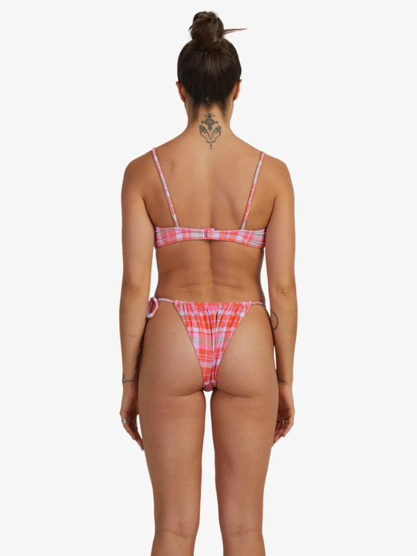 Roxy Tartan Times Tie-Side Bikini Bottoms - Image 3